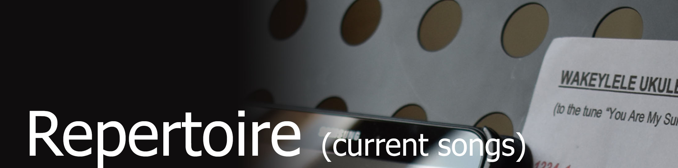 banner songs catalogue header